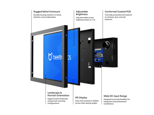 10 Inch Monitor Metal (4:3)